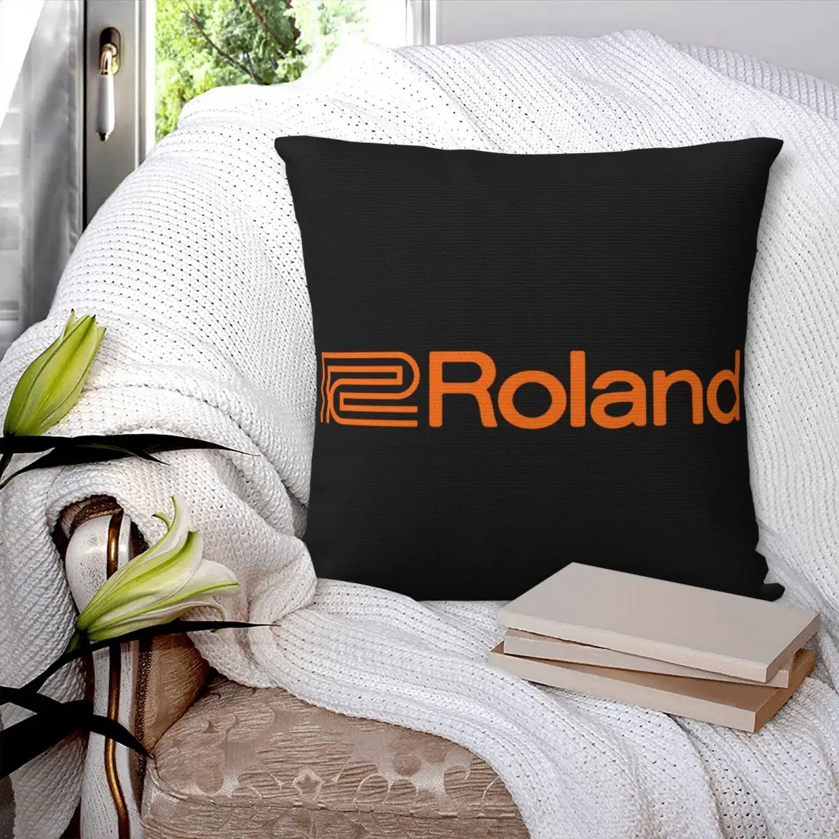 Roland Piano Organs 4 Pillowcase Cushion Kawaii Pillowcase Retro Sofa Sofa Decorative Pillows Customizable