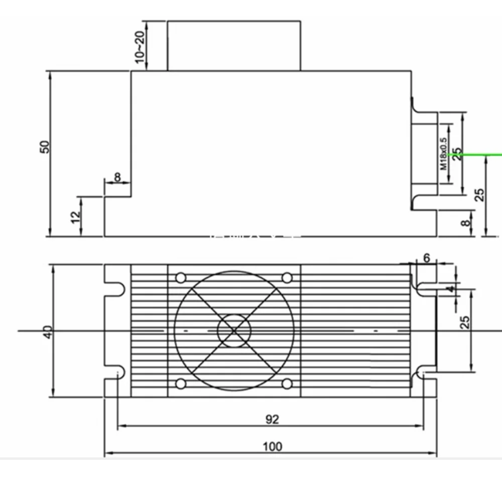 808nm Near-infrared Semiconductor Laser + TTL Analog + TEC + Digital Power Supply