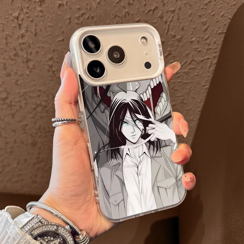 Anime A-Attack On T-Titan Eren Casing For Samsung Galaxy S25 Edge S24 S23 S22 S21 S20 Plus Ultra FE A17 A07 A56 A36 Hard Cover
