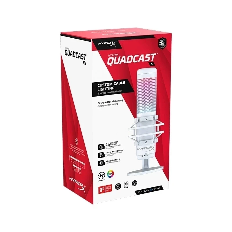 Original HyperX QuadCast S RGB Professional Microphone SoloCast