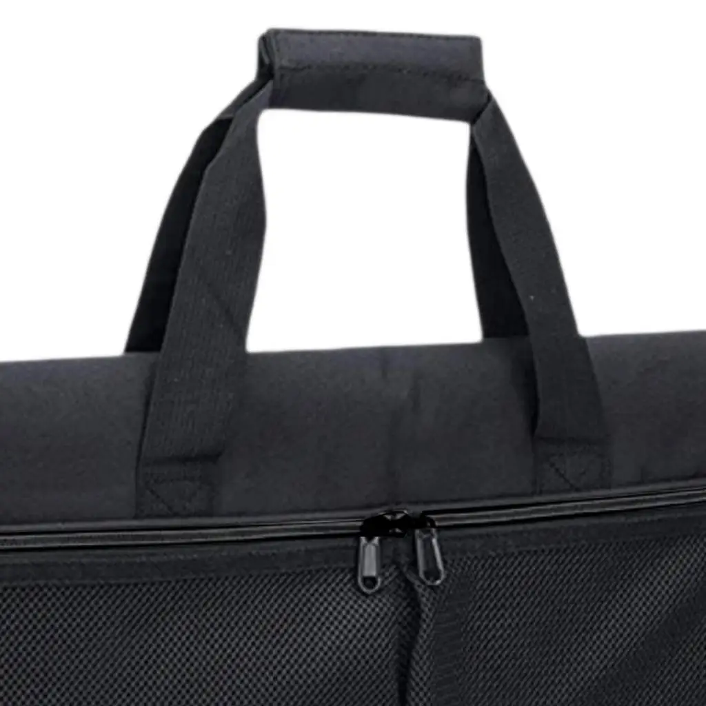 Travel Storage Bag Velvet Lining with Multiple Pockets Protective for 24 Inches Screen Multifunctional