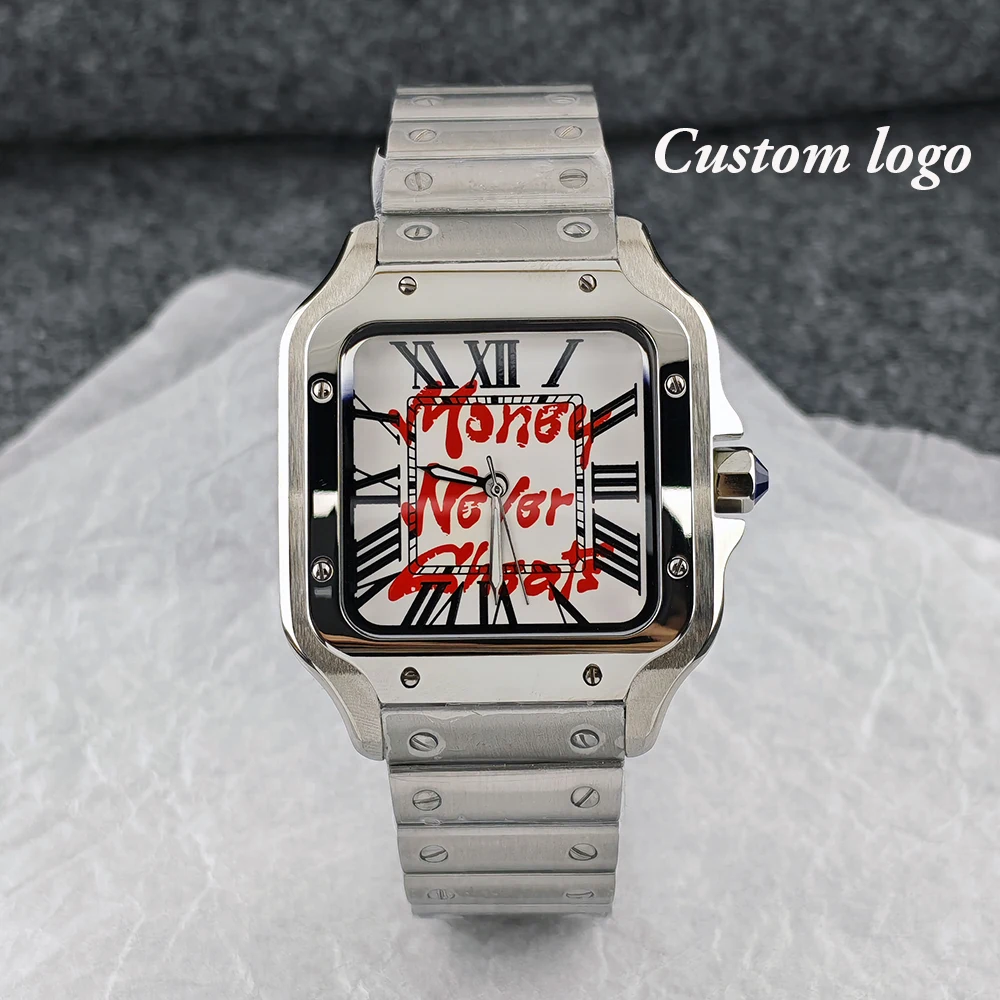 New NH35 Watch Customized Logo Watch Men's Automatic Watch 38mm Stainless Steel Watch NH35 Movement Watch view 4