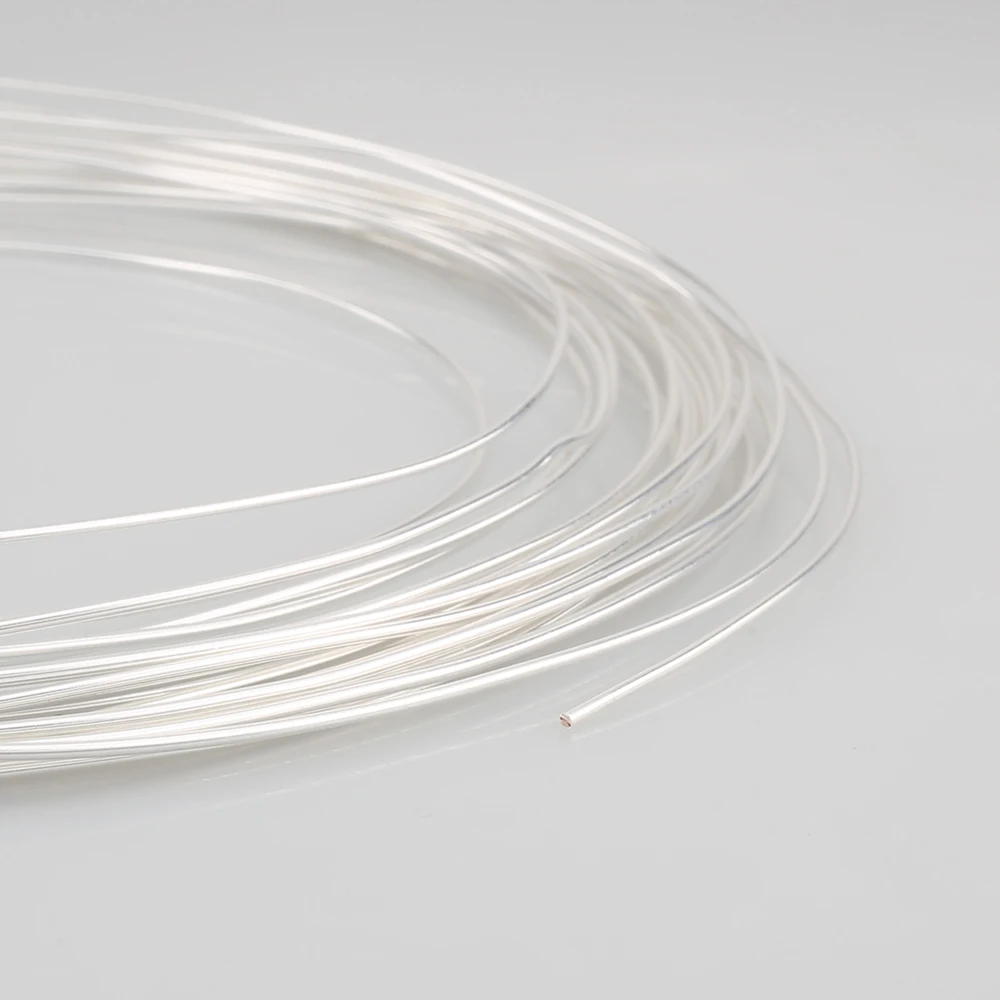 Audiocrast 0912ag عالي النقاء OFC مطلي بالفضة 99.9998% 5N كابل OFC مطلي بالفضة PTEF عزل مكبر صوت كابل الصوت