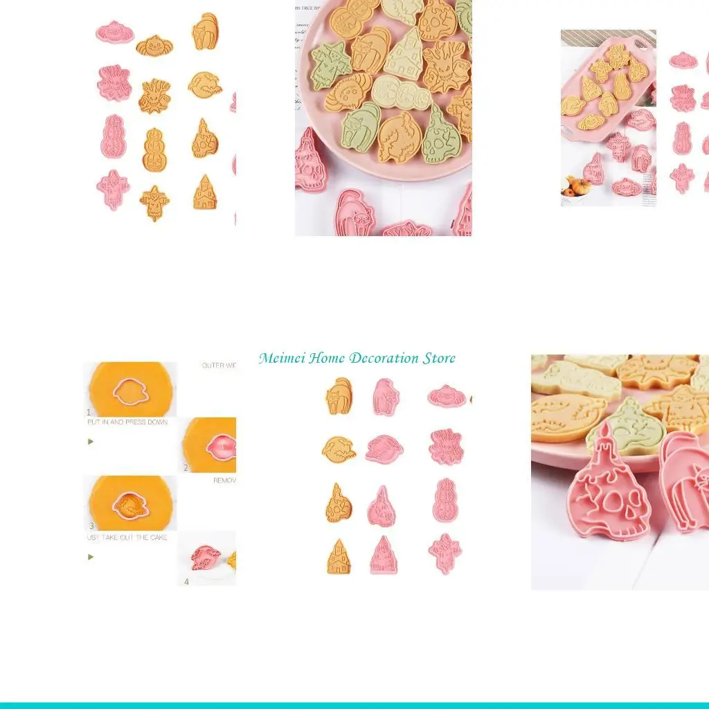 

H7BF Biscuit Stamps Series серия Halloween небольшие формы для печенья для особых поздравлений