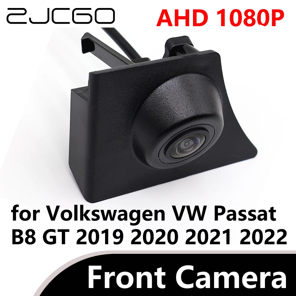 

ZJCGO AHD 1080P CVBS 480P 170° Car Parking LOGO Front View Camera waterproof for Volkswagen VW Passat B8 GT 2019 2020 2021 2022