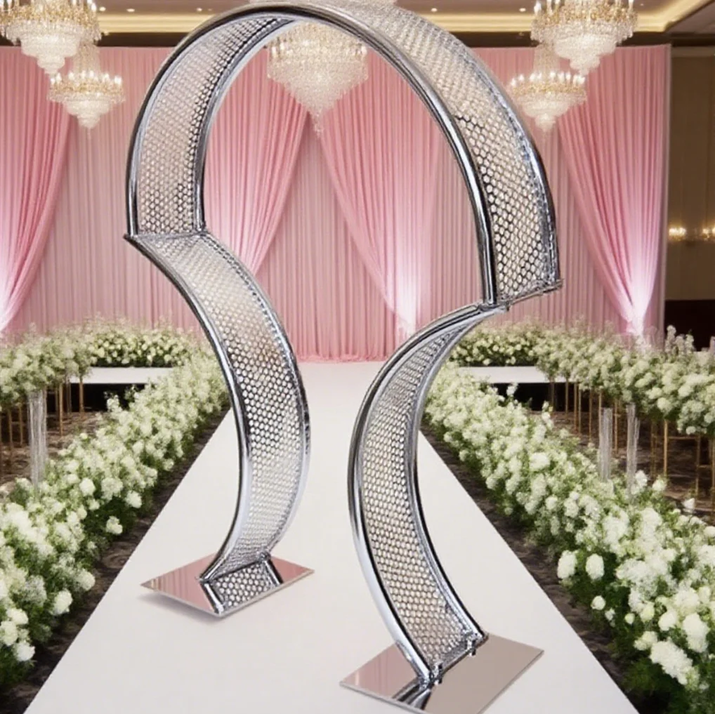 

10pcs)Wedding Center piece Gold Tall Metal Table Cente rpieces Flower Stands For Decoration 1195