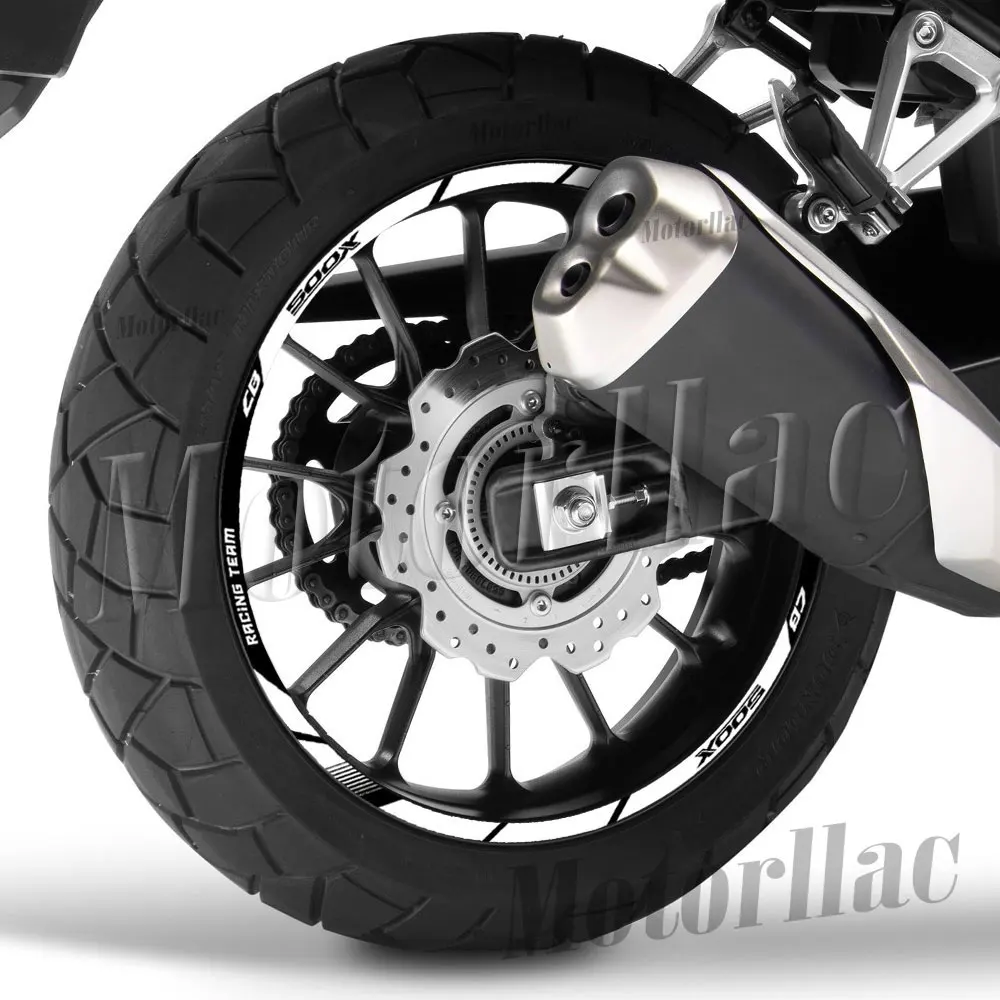 Für CB500 X CB 500X 2019-2023 Reflektierende Motorrad-Felgenaufkleber, CB500X Streifenaufkleber, Zubehör, Wasserdicht – Detail 4