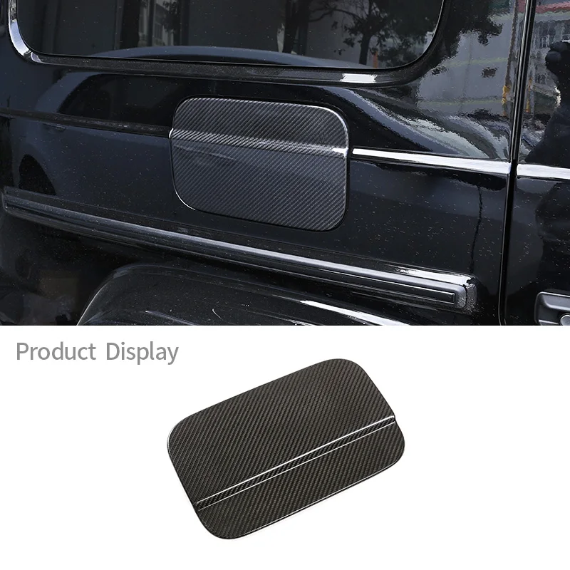 For Mercedes-Benz G Class G500 G63 W464 2019-2020 Real Carbon Fiber Fuel Tank Cover Sticker Decorative Car External Accessories