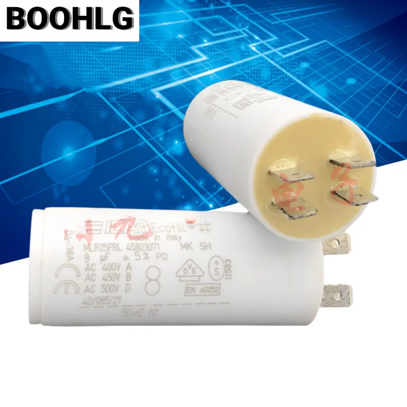 

1 шт. ICAR MLR25PRL45803071 8 мкФ 400 В 450 В 500 В пусковой конденсатор