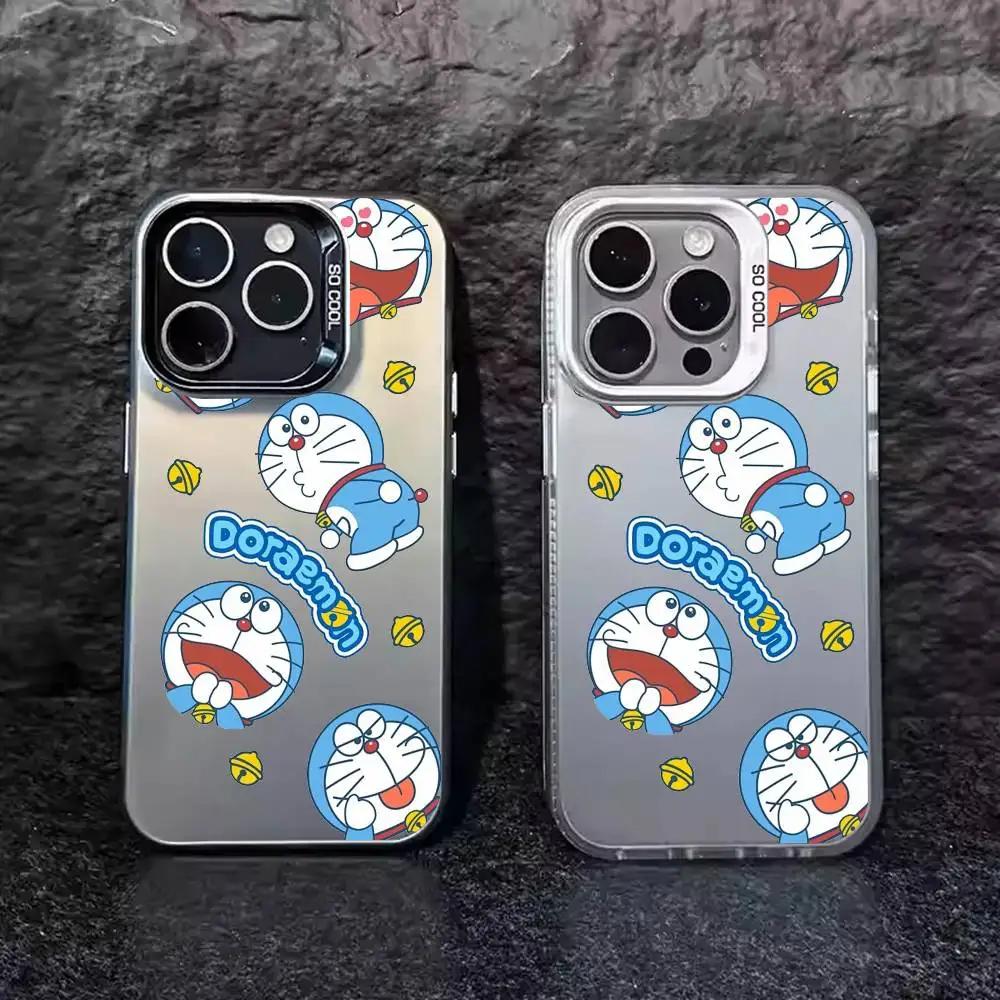 1 шт., прозрачный чехол для телефона с рисунком D-Doraemons IMD для IPhone 17 16, 15, 14, 13, 12, 11 PRO MAX PLUS Mini, мягкий чехол