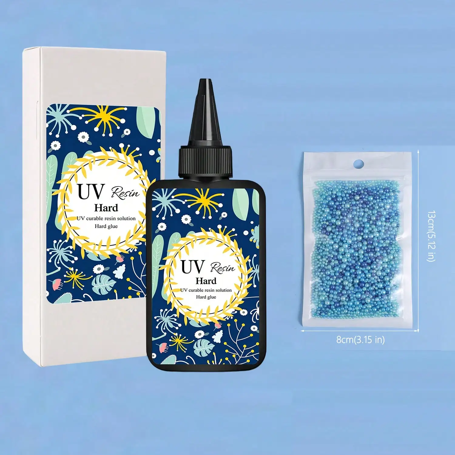 100-400g UV Resin Clear,Hard,Upgraded Crystal Clear Epoxy Resin Up Premixed UV Cure Resin for Craft Jewelry Making