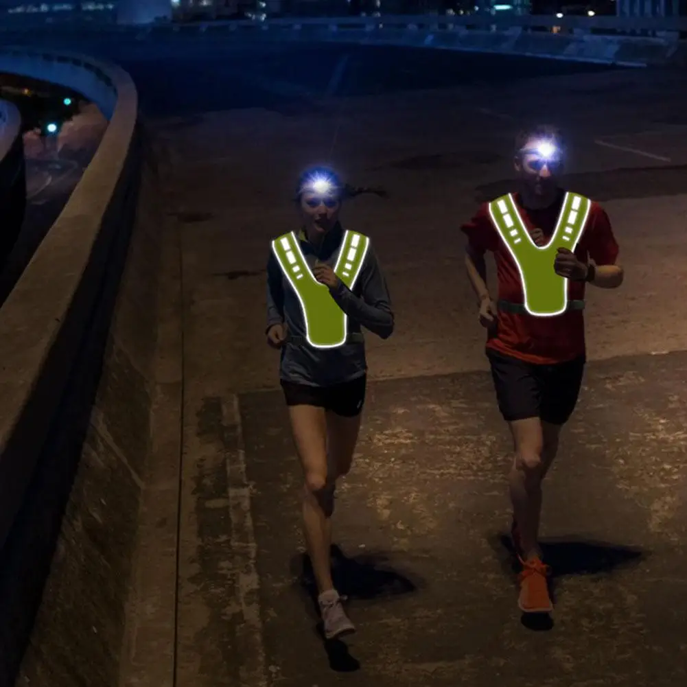Adjustable Safety Vests Night Walking Highlight Reflective Vest Running Cycling Reflective-Cloth Safety-Vest Riding Equipment