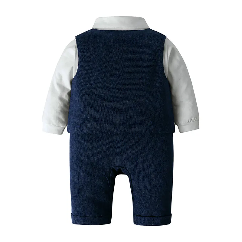 England Style Baby Boy Clothes Cotton Long Sleeve Children's Top and Bottom Hat Vest 4 Pcs Autumn Children's Clothing 1-3 Years
