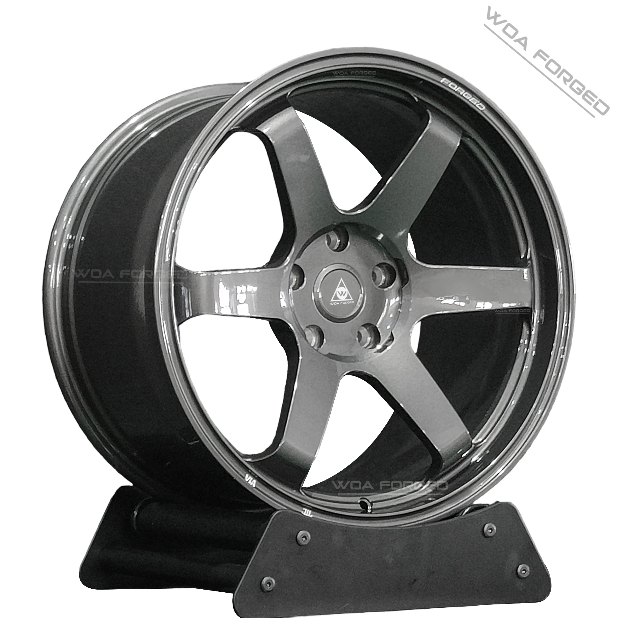 WOAFORED roues forgées 5X112 alliage d'aluminium personnalisé noir 17 18 19 20 pouces 4 pièces jante légère modèle S pour TE37