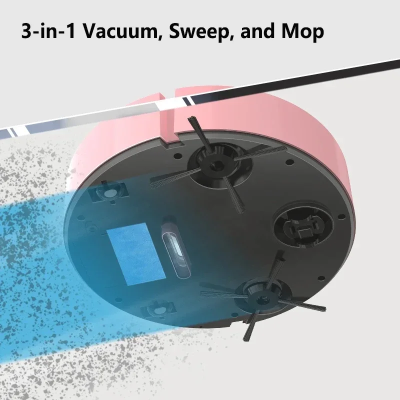 3‑in‑1 Automatic Sweeping Robot Mute Ultra Thin USB Rechargeable Vacuum Cleaner Dust Box For Home Hard Floor Cleaning Tasks New