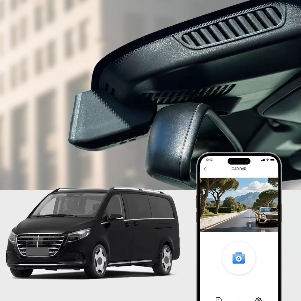 4K HD WIFi Car DVR Dash Cam For Mercedes Benz V-Klasse 2016 to 2020 2024 V260 2019 to 2020 DashCam Plug and Play APP Control
