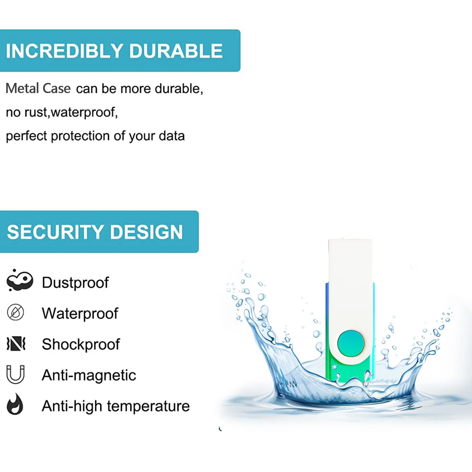 10Pack 2GB 32GB 128MB USB Flash Drives Gradient Color 2.0 Memory Stick Wholesale Bulk Swivel Design Thumb Drive for Data Storage