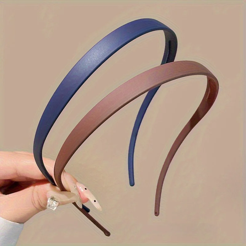 Minimalistisches, mattes Stirnband, U-förmiges Anti-Rutsch-Stirnband, geeignet für Frauen, modisches, vollständig abgestimmtes Haar-Accessoire – Detail 14
