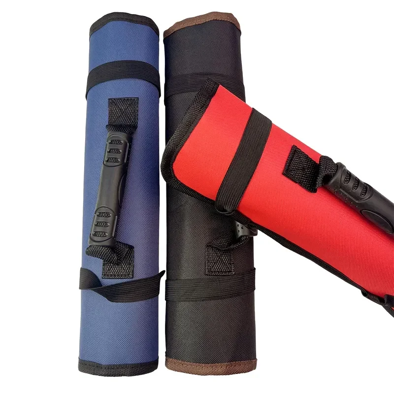 Multifunction Roller Tool Bags Oxford Canvas Practical Handles Bags Chisel Electrician Carrying Toolkit Instrument Package Case