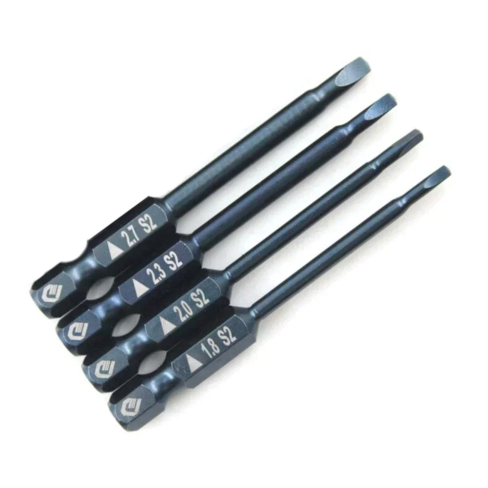 65mm Triangular Screwdriver Bit 1.8-2.7mm Hex Shank Magnetic Precise Screwdriver Anti Slip Triangle Screw Head