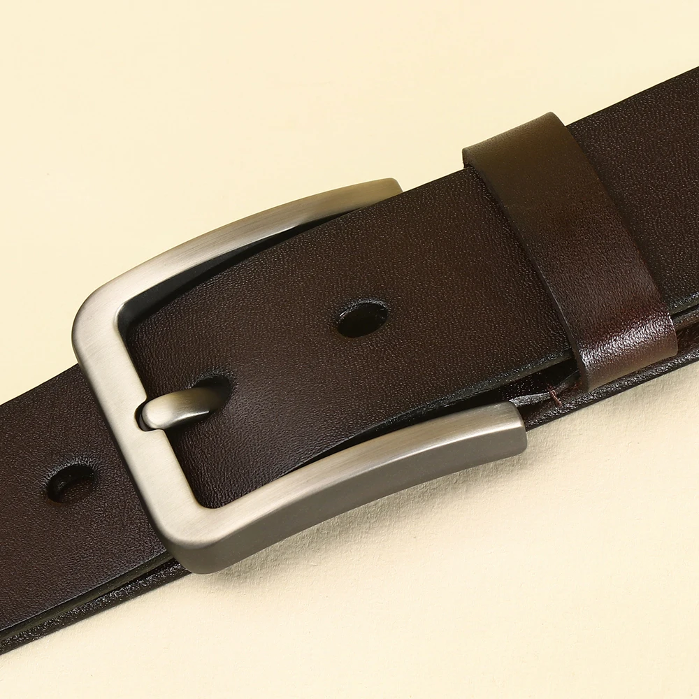 140 150 160 170cm 3.8CM Men's Genuine Leather Regular Big And Tall Sizes For Man High Quality Waist Belt