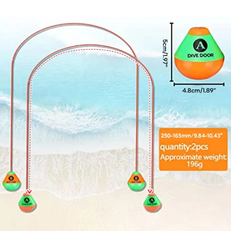 2 sztuki wielokrotnego użytku przez drzwi do nurkowania zabawka zabawka do nurkowania zabawka do nurkowania