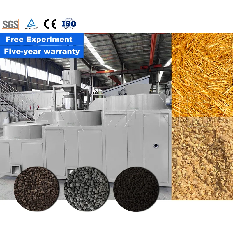 LANE Ring Die Organic   Worm Compost Granulator Machine 1t/h Output 380V