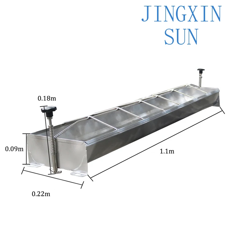 Stainless Steel Farm Animal Piglet Feed Trough Sheep Cows and Goats Feeding Tray Pig Trough