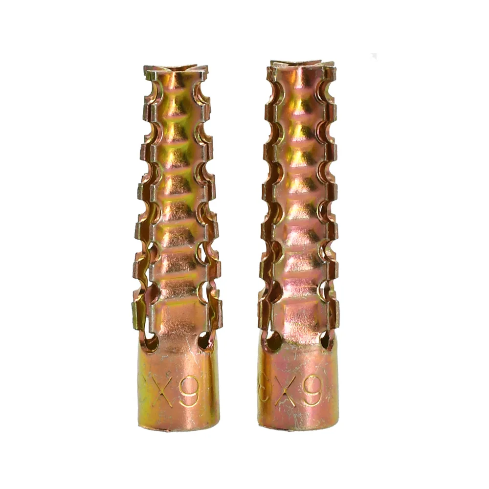 M5 M6 M8 M10 مرساة معدنية توسيع أنبوب الأنابيب مسننة جدار فولاذي المراسي ل مشابك جدار الخرسانة مسامير التنصت الذاتي البراغي