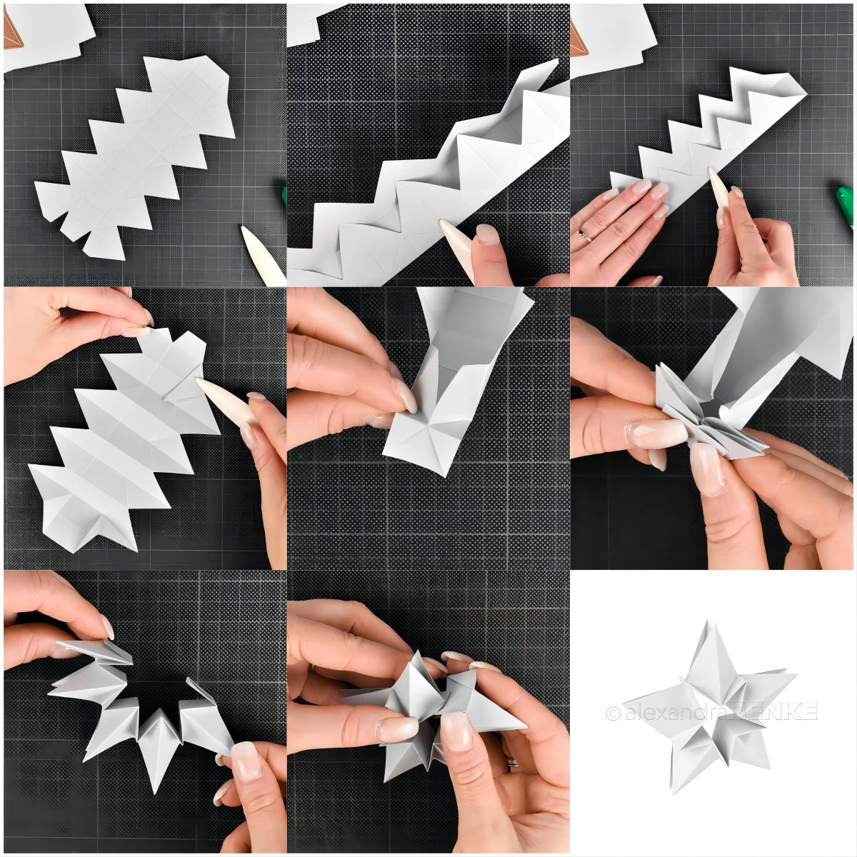 New Design Craft Metal stencil mold Cutting Die folding star decoration scrapbook die cut Album Paper Card Craft Embossing