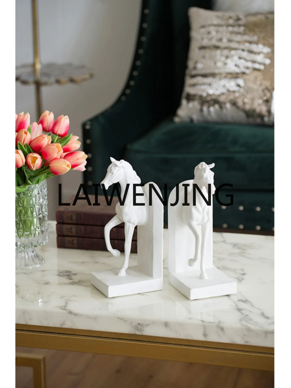 Three-Dimensional Animal Bookend Book End Home Soft Desktop Decoration Horse Road Success