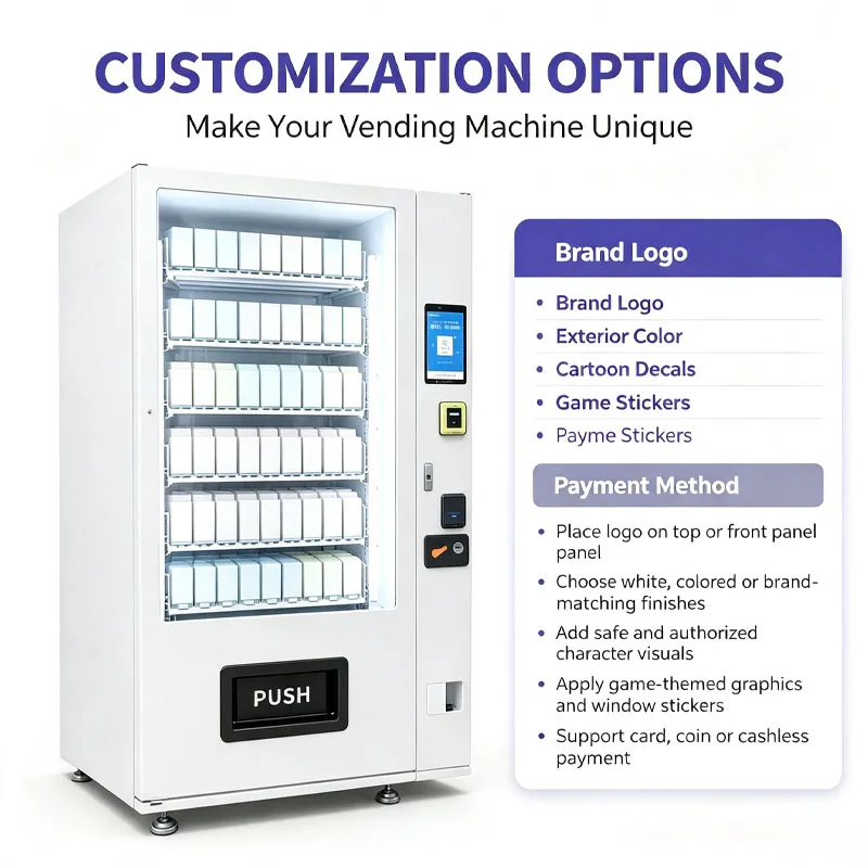 Trading Card Dispenser Vending Machine TCG Blind Box Collectible Cards Mystery Packs for Stores Customized