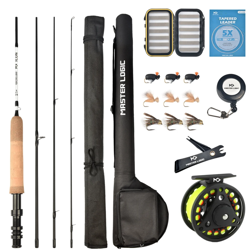 

Fly Fishing Rod and Reel Combo Kit with Fly Fishing Bag