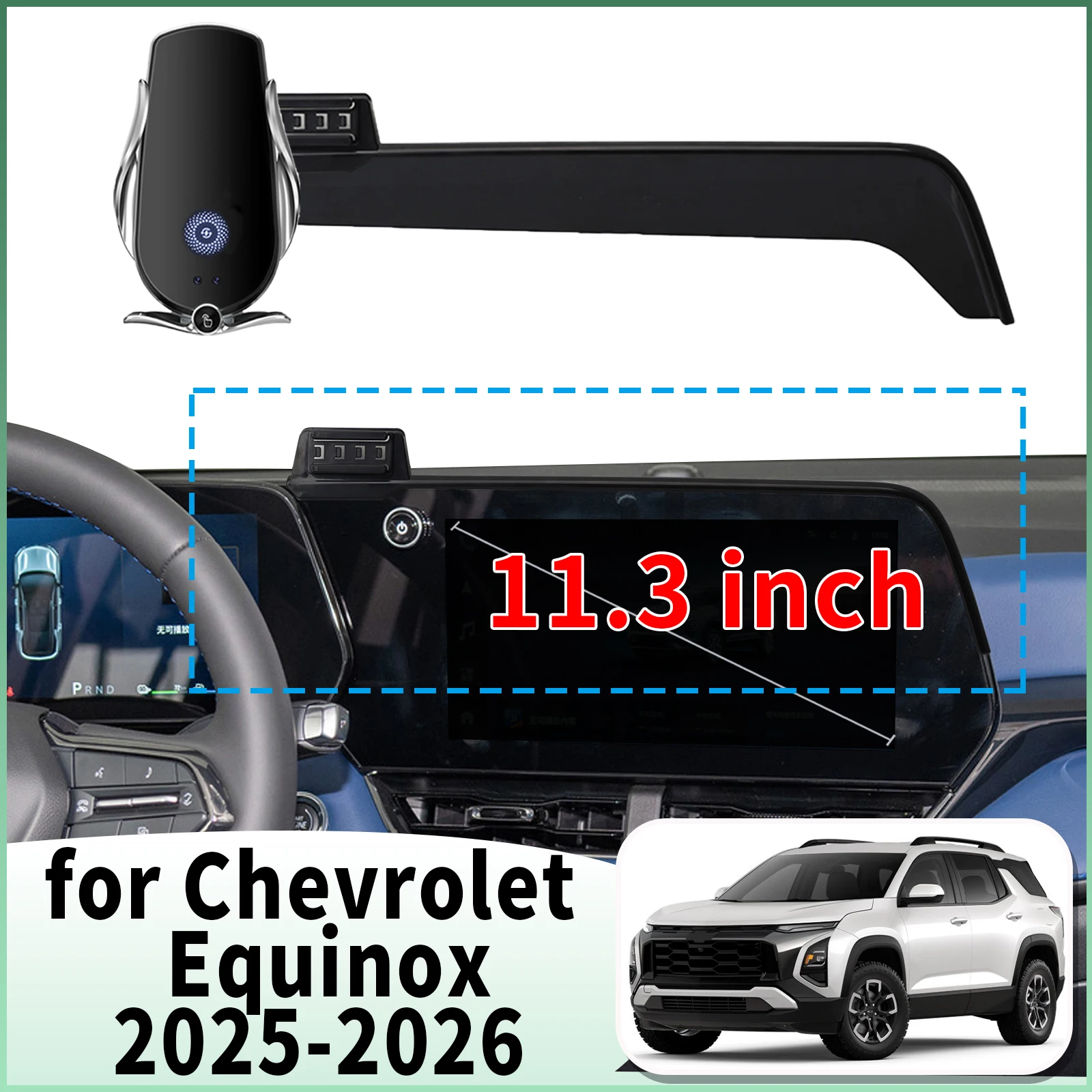 

fit for Chevrolet Equinox 2025 2026 11.3inch Specific Dashboard Navigation Phone Holder Mount Design Car​​ accessoires