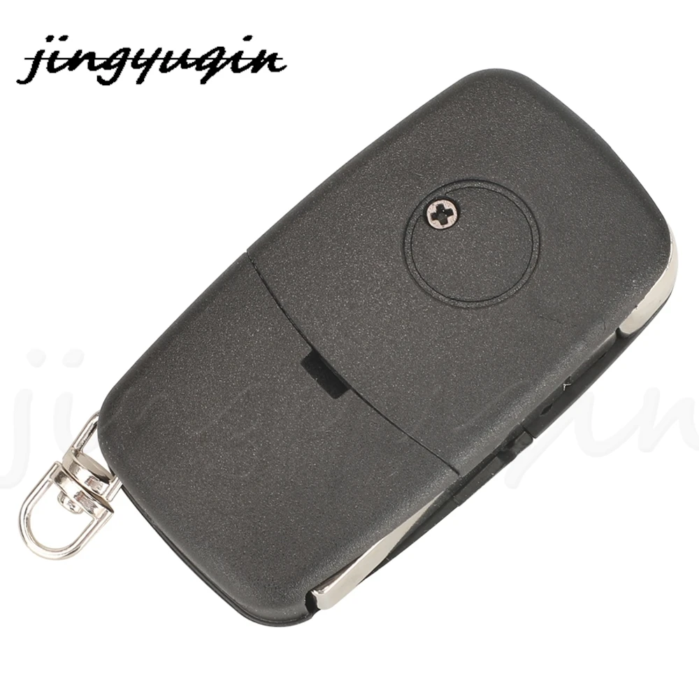 Jingyuqin 1J0959753B 3BTN Flip Remote Key Fob 433MHZ ID48 Chip For For Volkswagen VW Bora Passat Seat Skoda Car Accessories