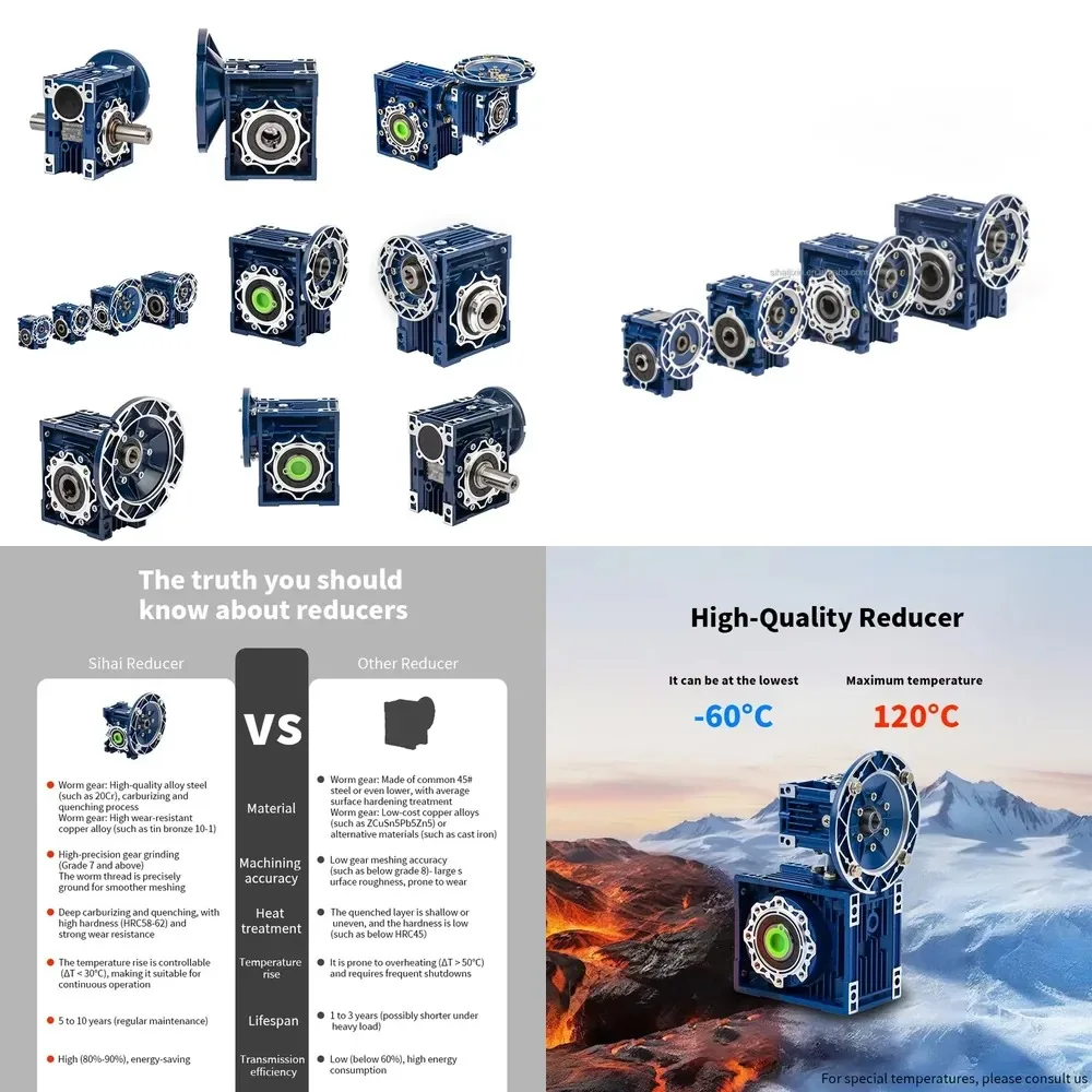 RV Series NMRV 025-90 NMRV063 Gear Box Aluminum Alloy Gear Wheel Reduction Motor Drive Speed Reducer Worm Gearbox