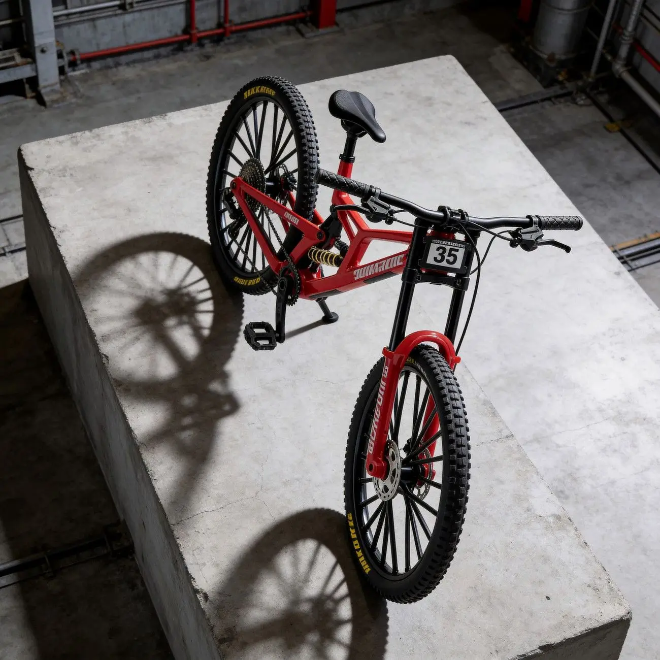 1:8 Scale Die-Cast Alloy Downhill MTB Mini Model Full Suspension Bike Collectible Desktop Decor Gift For Cycling Hobby Fans