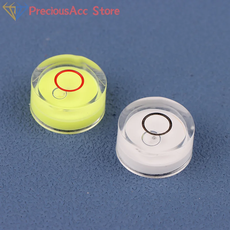 5pcs Precision Bubble Level Measuring Tool Mini Round Accuracy Bubble Level Bullseye Instrument Horizontal