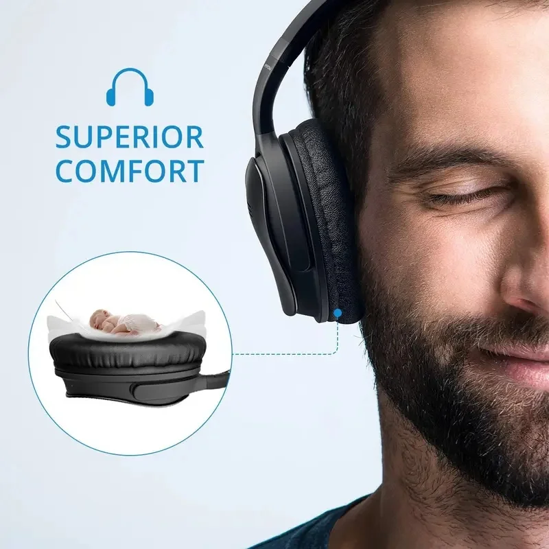 DIY Earpad for SOUNDPEATS Space / Space Pro Headphones Replacement Ear Cushions Pads Cover Earmuffs