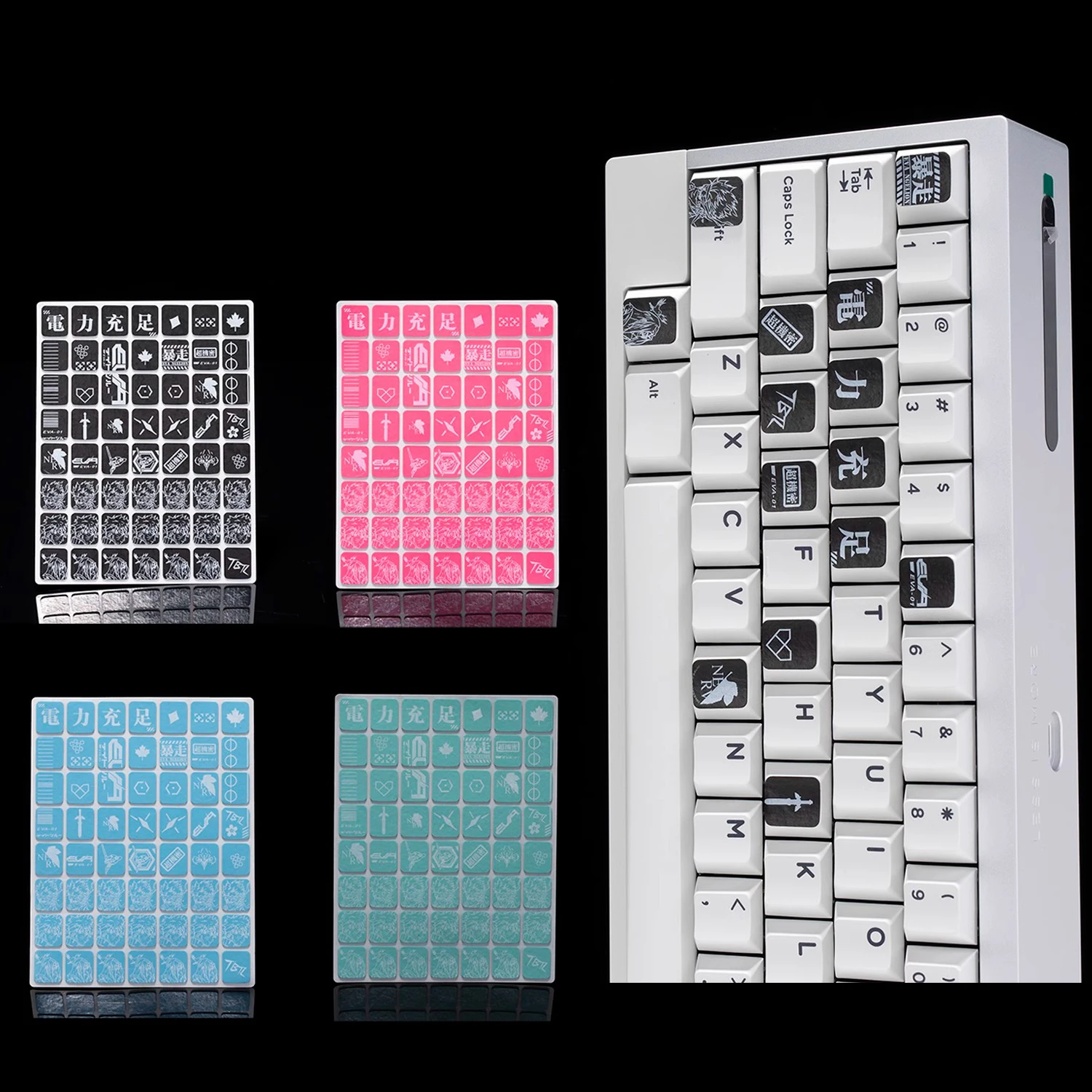 

TBTL FPS DIY Mechanical Keyboard Anti Slip Sticker Sweat Absorption Anti Oiling 56 pcs Universal Keycap Protection Sticker