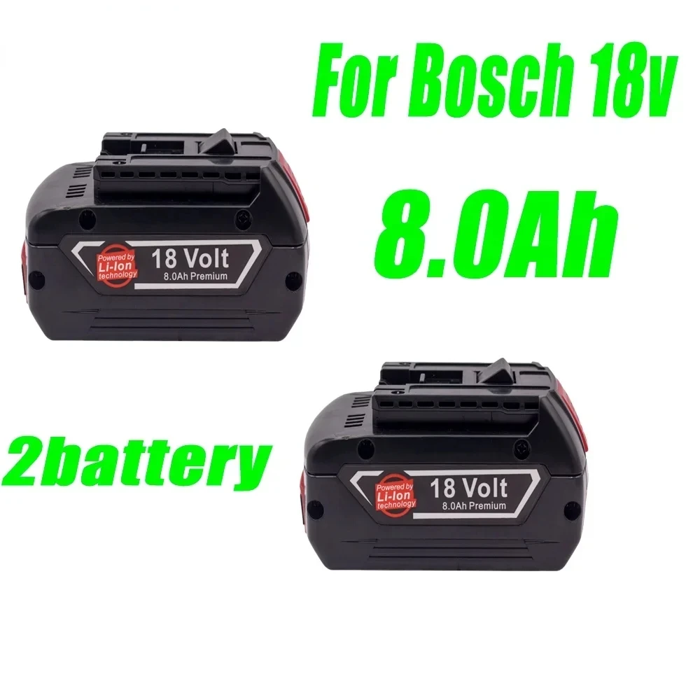 Batterie aste pour perceuse électrique Bosch, 18V, 18,0 Ah, batterie Eddie Ion, BAT609, BAT609G, BAT618, BAT618G, BAT614, chargeur inclus, nouveau