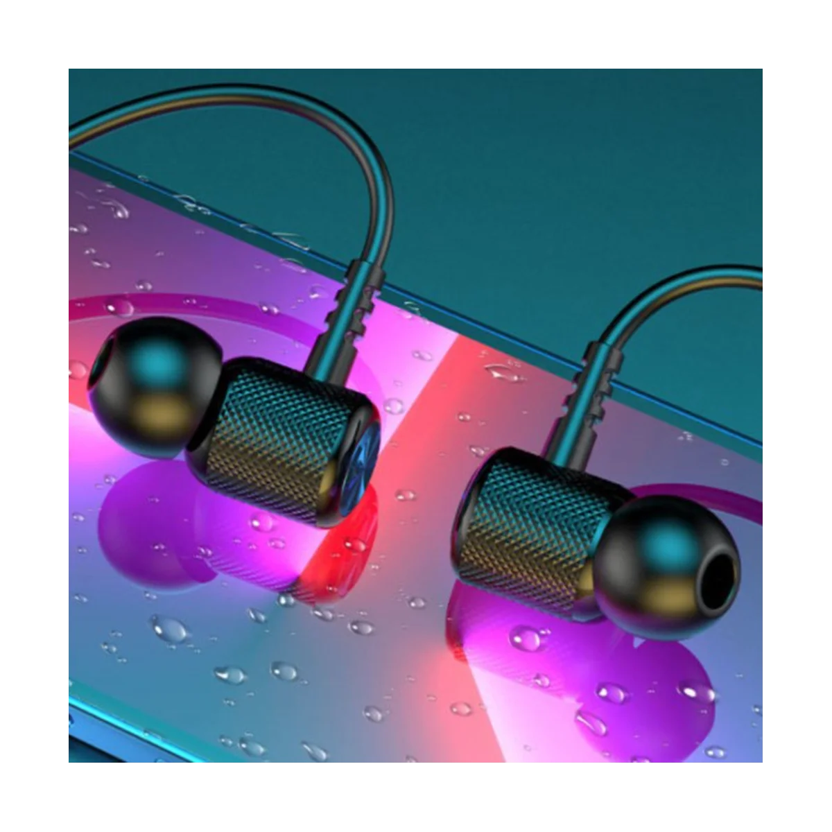 ユニバーサルBluetoothワイヤレスインイヤーヘッドセット,ステレオ,ノイズリダクション,スポーツカード,マイク,黒