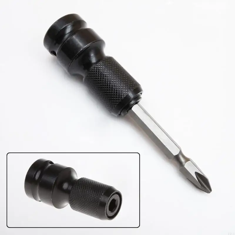 

P0UE To 1 4 Shank Converter Quick Release Chuck Screwdriver Bit Adapter