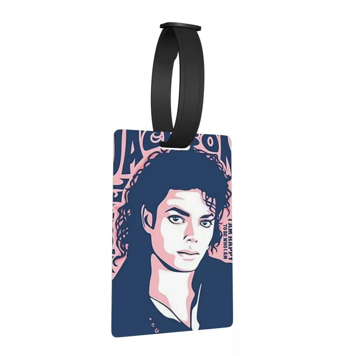 

Pop Music Michael J-Jackson Luggage Tags Suitcase Accessories Travel Fashion Baggage Boarding Tag Label Holder ID Name Address