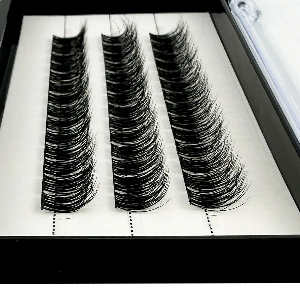 NEUE 5D Flauschige Nerzwimpern 3 Reihen Natürliche Wimpernverlängerung 3D Russische Einzelwimpern-Cluster Make-up-Tools Wimpern Cilia – Detail 7