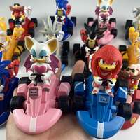 Sonic the Hedgehogs Pull Back Car Hedgehogs Shadow Tails Rouge the Bat Anime Action Figure Toys Anime Game Doll Kid Gifts