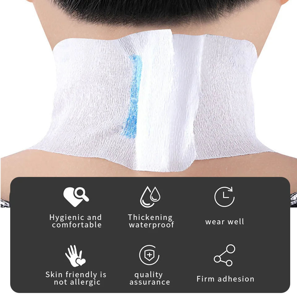 1/2/5 Roll/Pack Hair Cutting Accessory Neck Paper Adjustable Barber Dedicated Salon Hairdressing White Black Neck Strips