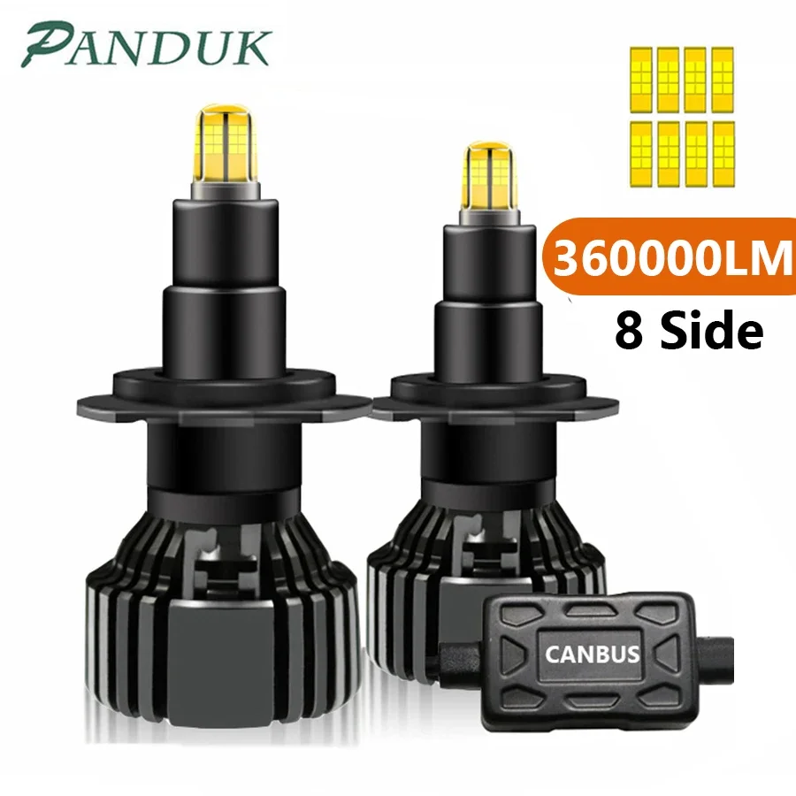 PANDUK H7 LED H4 H11 360000LM 620W Canbus Car Headlight Bulb LED H8 HB4 HB3 9005 9006 D1S D2S H1 LED lamp Fog lights 6000K 12V