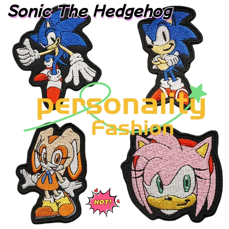 

Sonic The Hedgehog Velcro Patch Cute and Fashionable Backpack, Clothes, and Pants Patch, Velcro, Great Birthday Gift for Friends