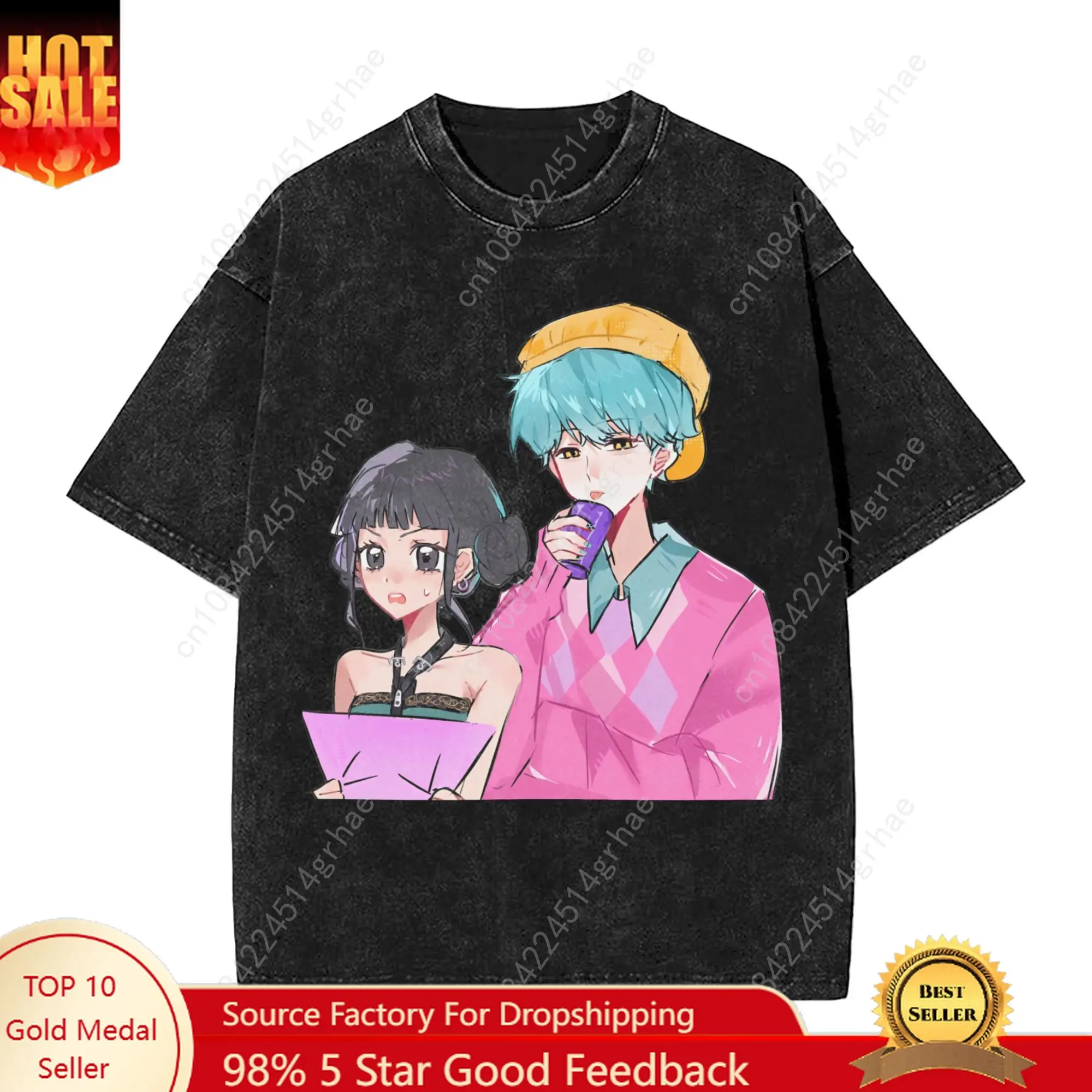 

Men Saja boys K-pop demon hunters T Shirts Tees Summer Streetwear Short Sleeves T Shirt O-Neck Trendy Cool Casual Tee Shirt